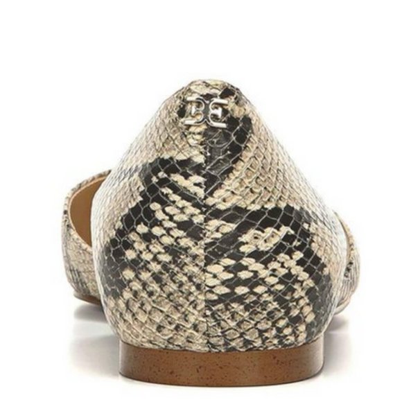 SAM EDELMAN Leather D'Orsay Flat Shoes - Picture 7 of 7